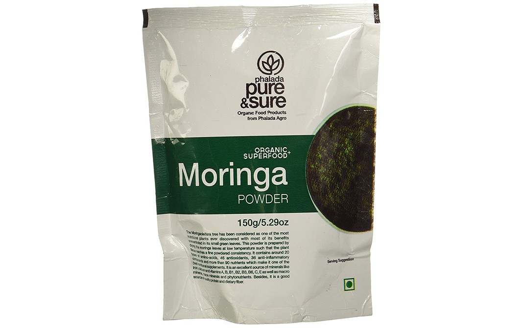 Pure & Sure Organic Superfood Moringa Powder   Pack  150 grams